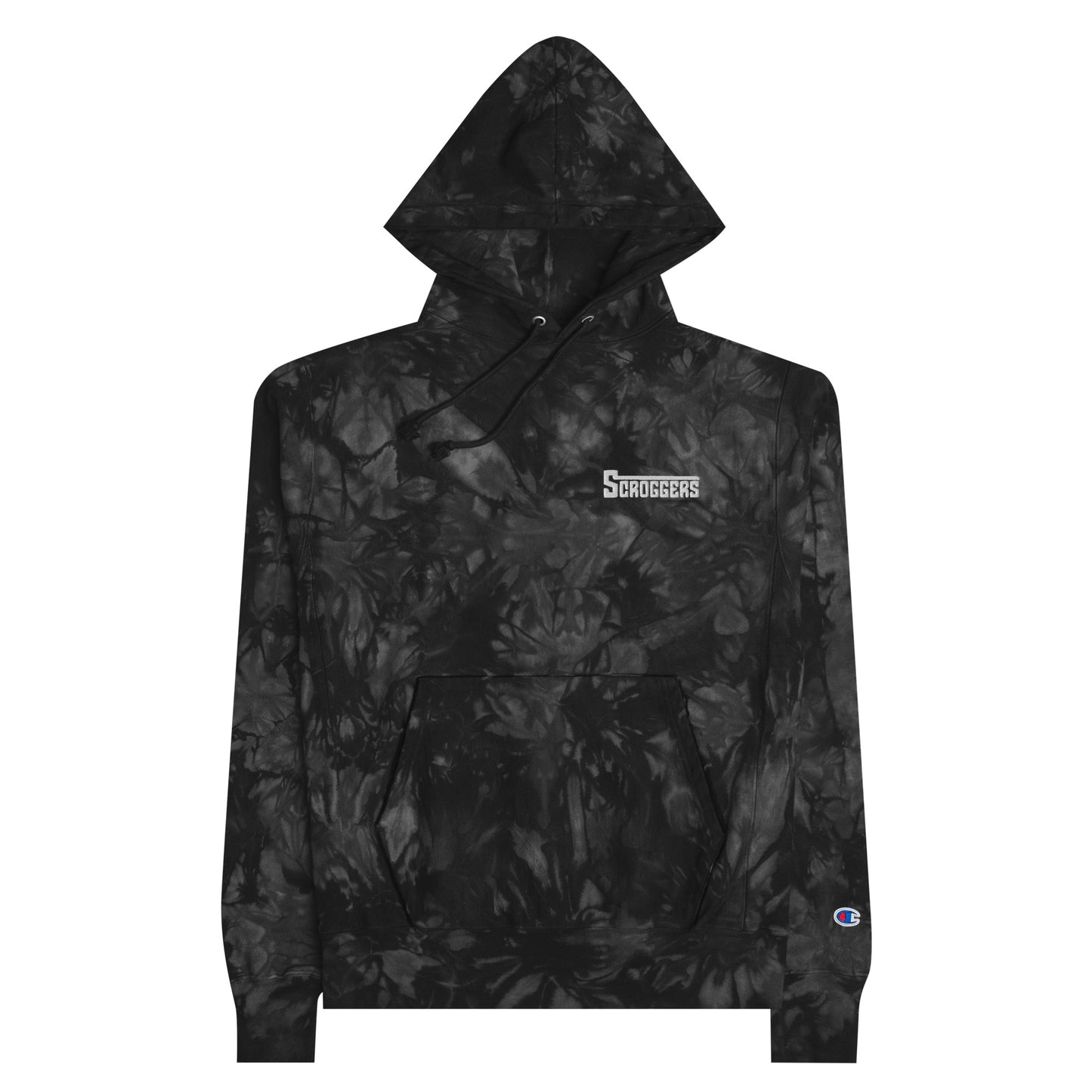 Scroggers discreet Champion tie-dye hoodie