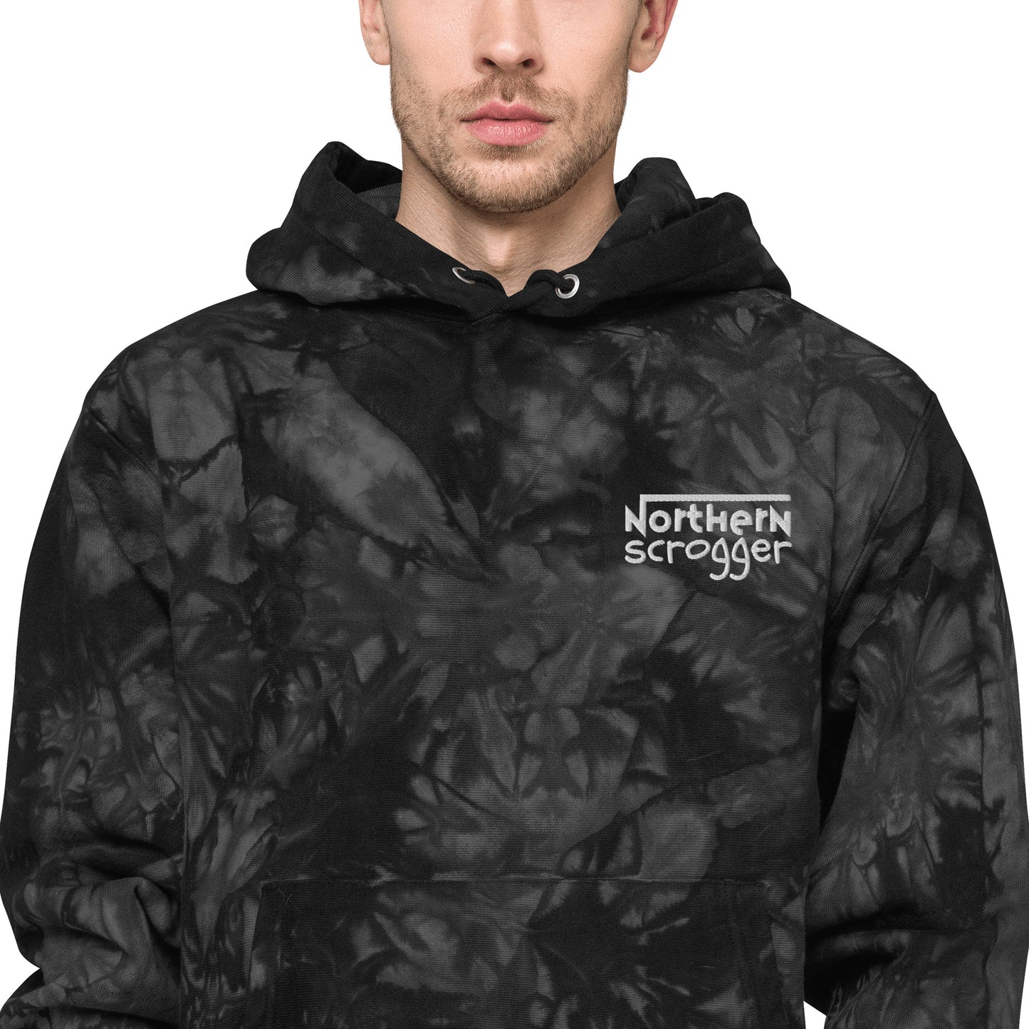 Northern Scrogger Discreet Unisex Champion tie-dye hoodie